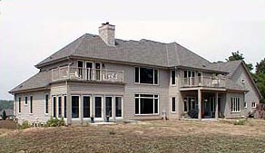 This custom home in Colgate in Waukesha County features plenty of windows