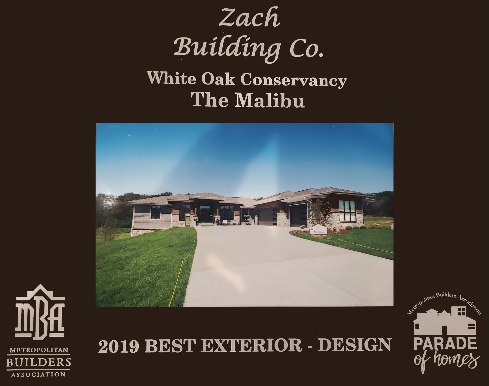MBA 2019 Best Exterior Design Winner Zach Builders